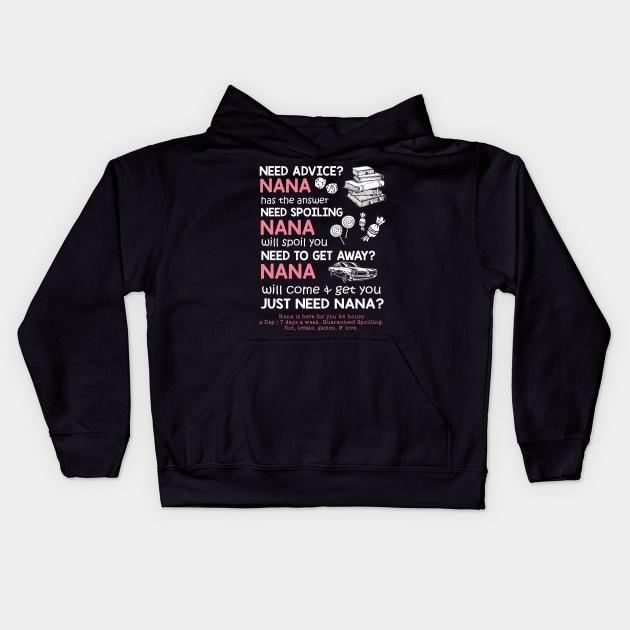 Need Advice Nana Kids Hoodie by schaefersialice